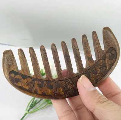 Natural Wood Wide Tooth Comb Natural Wood Wide Tooth Comb