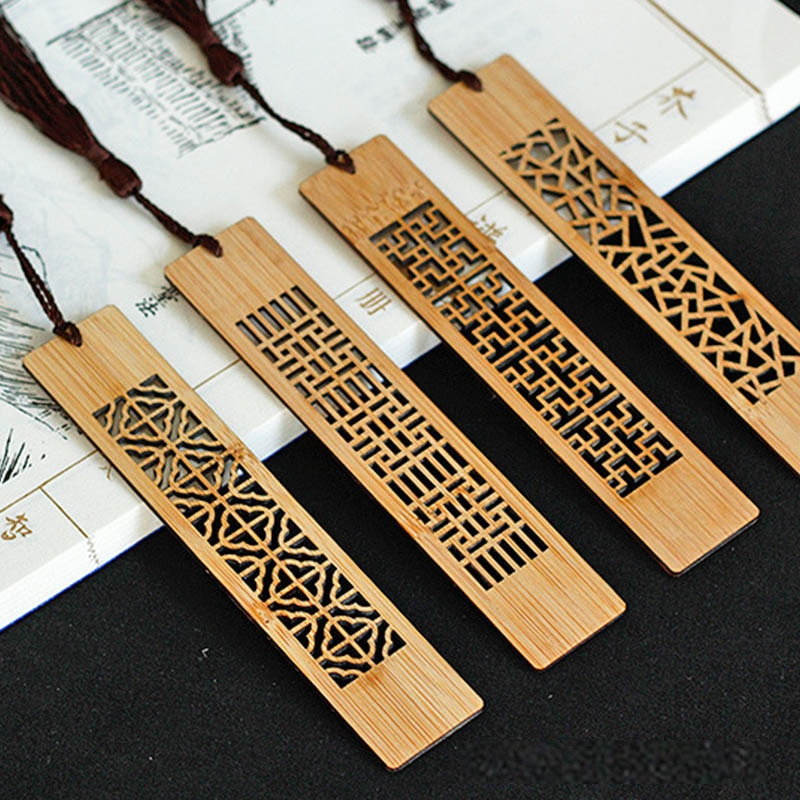 Natural Wooden Bookmark with Tassel Natural Wooden Bookmark with Tassel