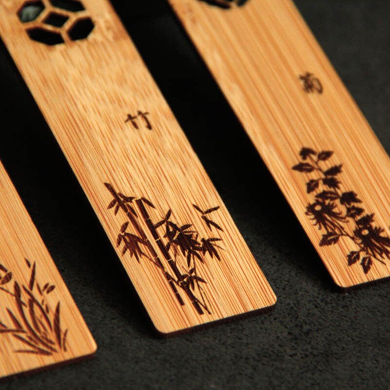Natural Wooden Bookmark with Tassel