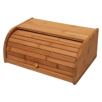 Natural Wooden Bread Box
