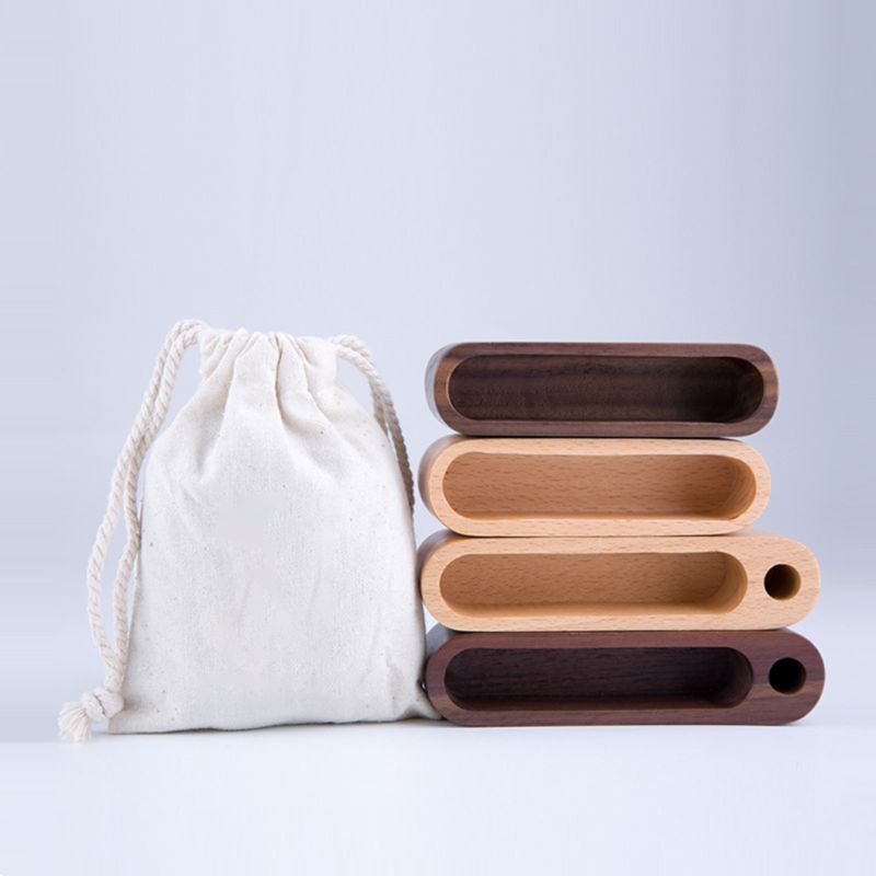 Natural Wooden Business Card Holder