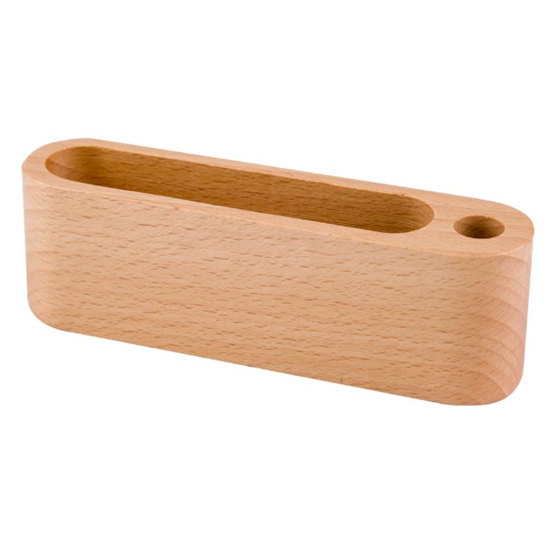 Natural Wooden Business Card Holder