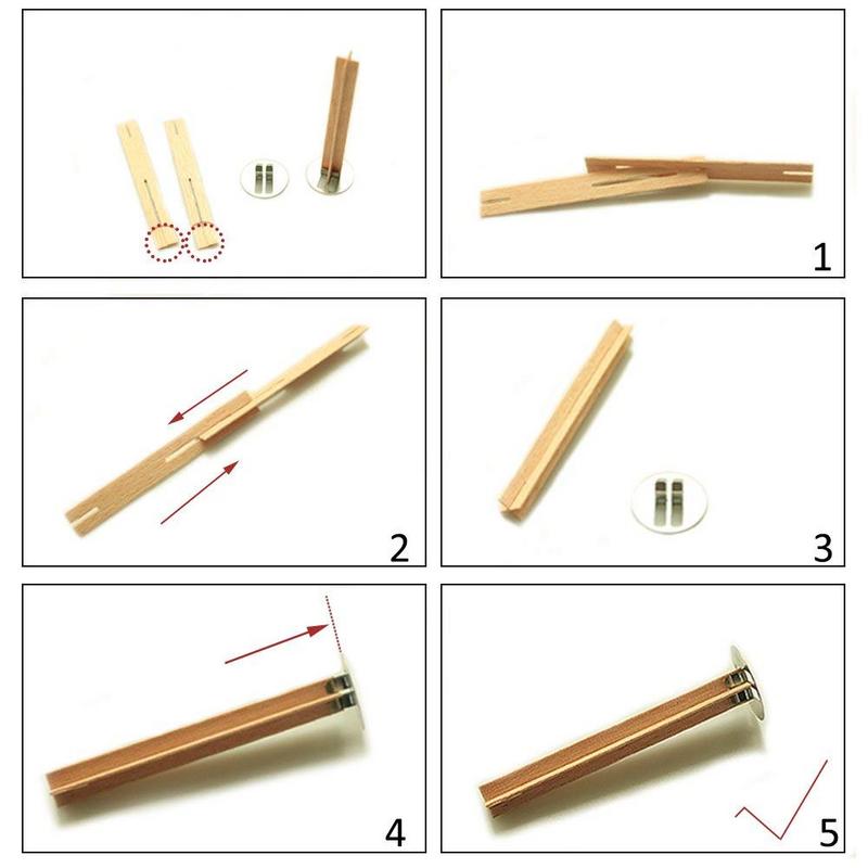 Natural Wooden Candle Wicks (50pcs) Natural Wooden Candle Wicks (50pcs)
