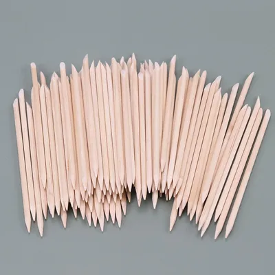 Natural Wooden Cuticle Sticks (100pcs)