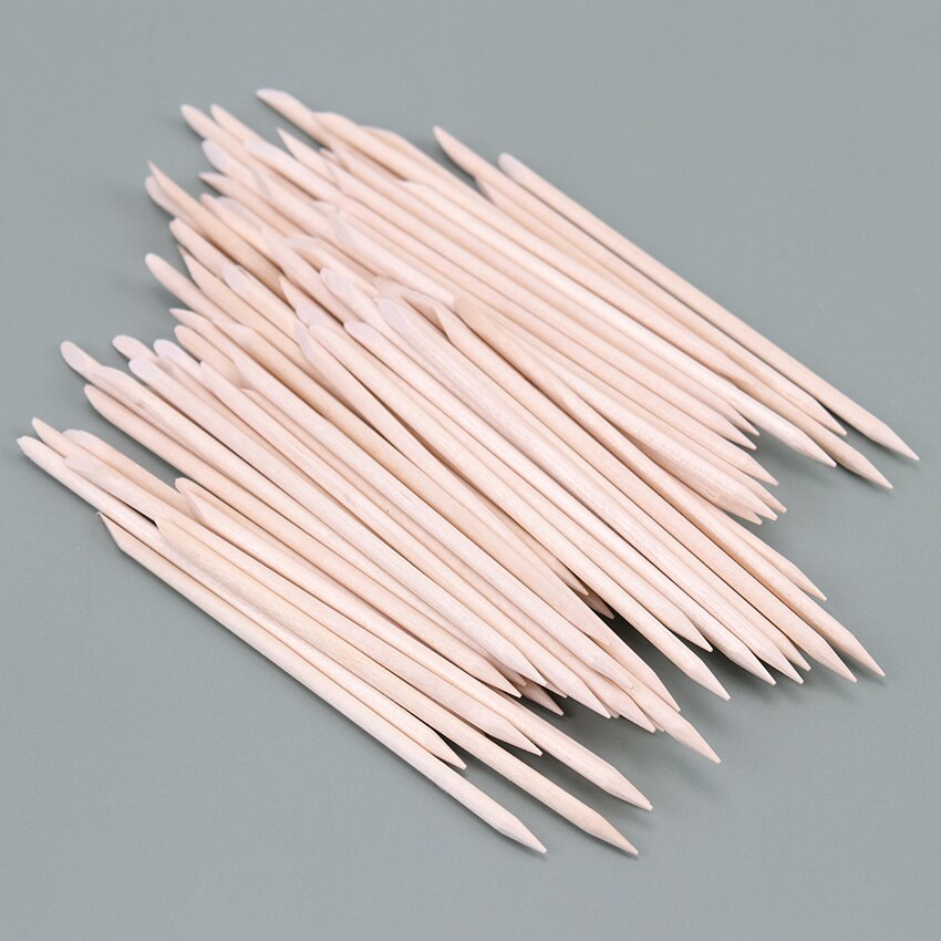 Natural Wooden Cuticle Sticks (100pcs)