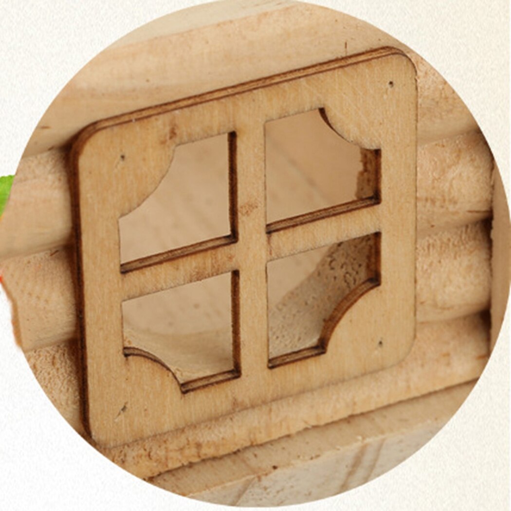 Natural Wooden Hamster Hideout House Natural Wooden Hamster Hideout House