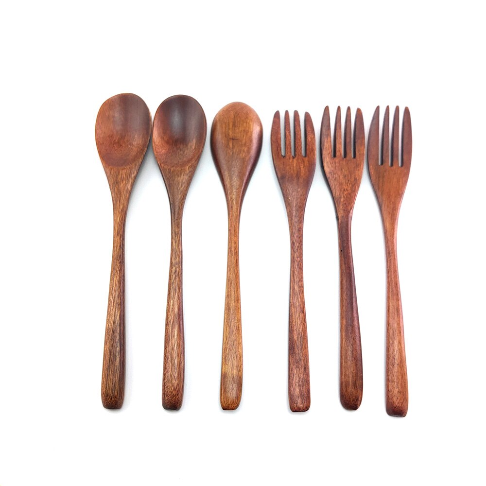Natural Wooden Spoon and Fork Natural Wooden Spoon and Fork