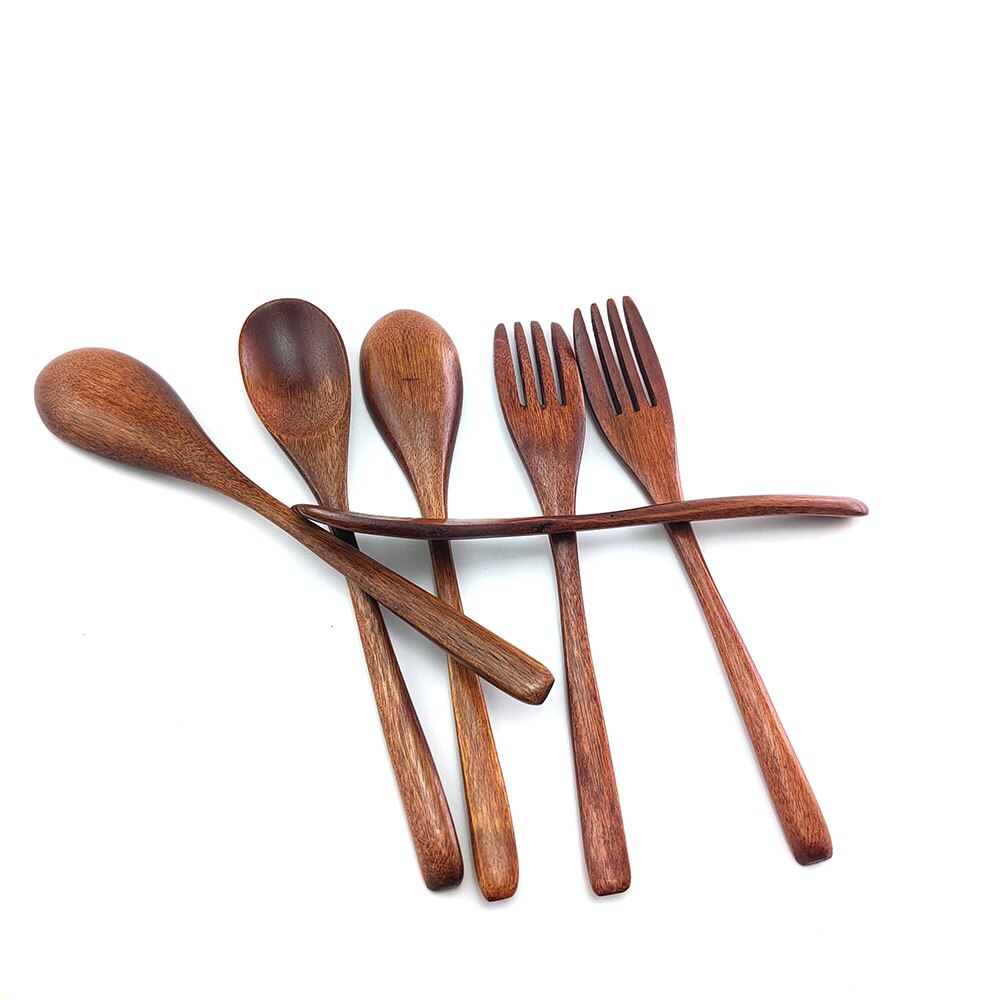 Natural Wooden Spoon and Fork Natural Wooden Spoon and Fork