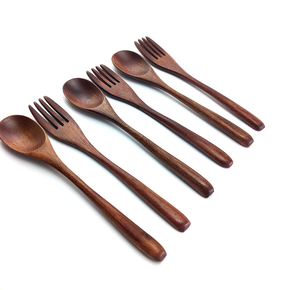 Natural Wooden Spoon and Fork Natural Wooden Spoon and Fork