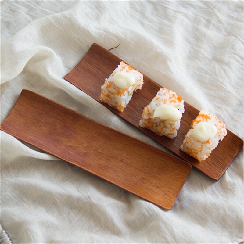 Natural Wooden Sushi Plate Tray Natural Wooden Sushi Plate Tray