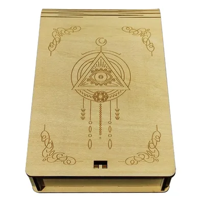 Natural Wooden Tarot Card Box