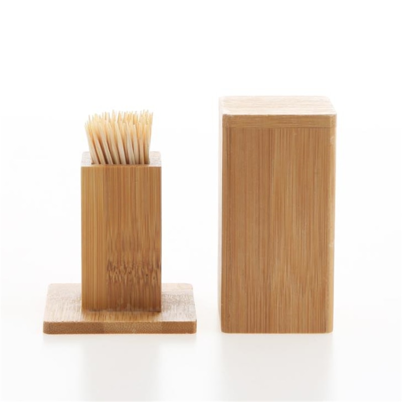 Natural Wooden Toothpick Holder
