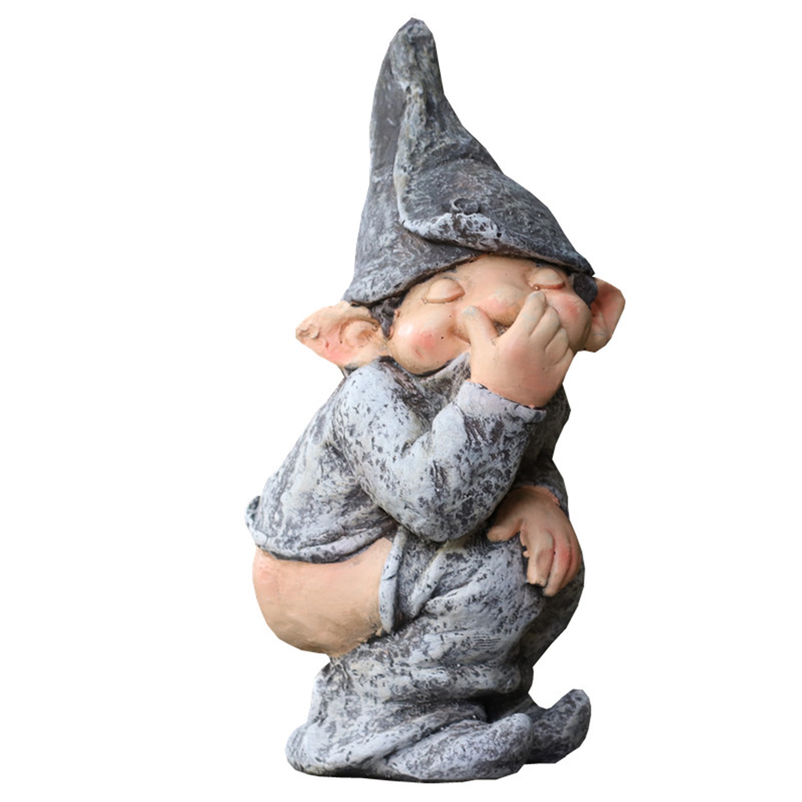 Naughty Garden Gnome Resin Figurine