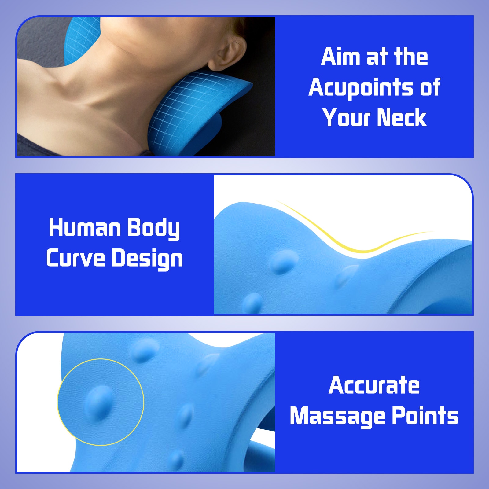 Neck and Shoulder Relaxer Chiropractic Pillow