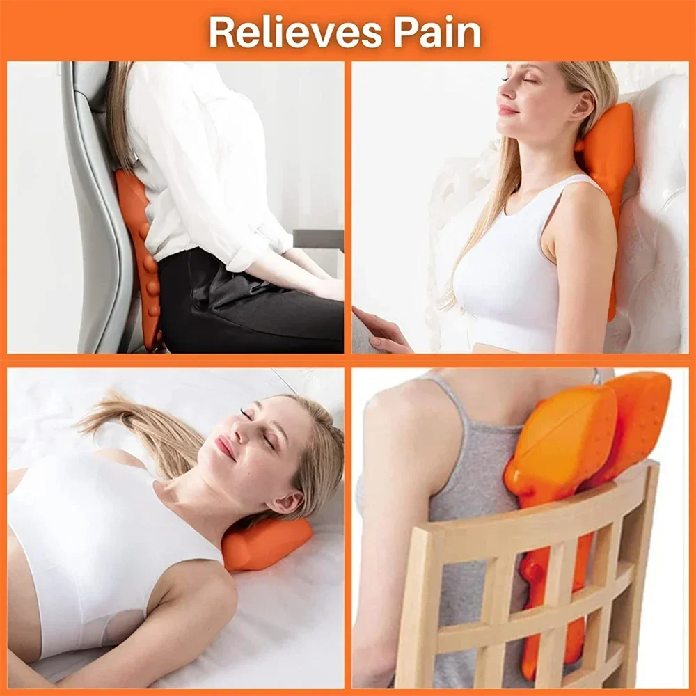 Neck and Shoulder Relaxer with Upper Back Massage Point, Cervical Traction Device Neck Stretcher for TMJ Pain Relief