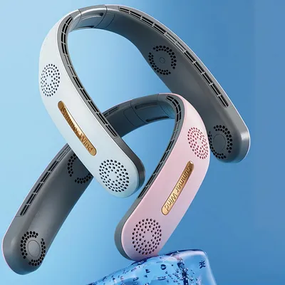 Neck Fan 4 Turbo 2400mAh Portable Ventilator Bladeless Cooling Mute Fan USB Rechargeable Wearable Neckband Fan for Neck Fan 4 Turbo 2400mAh Portable Ventilator Bladeless Cooling Mute Fan USB Rechargeable Wearable Neckband Fan for