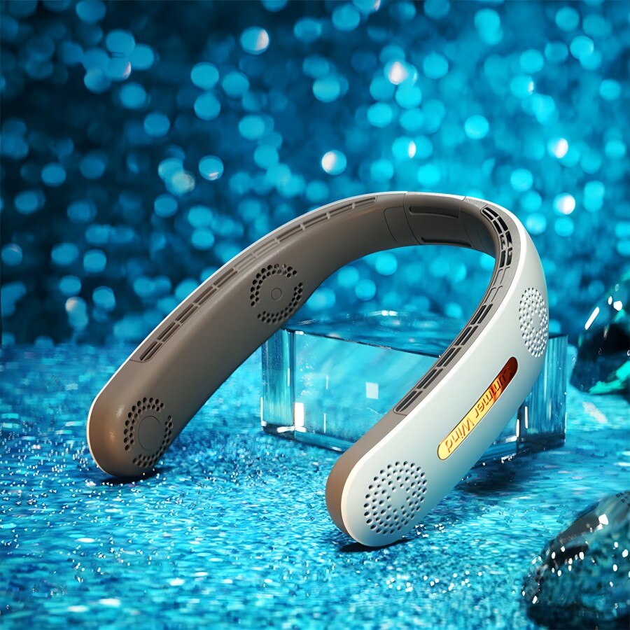 Neck Fan 4 Turbo 2400mAh Portable Ventilator Bladeless Cooling Mute Fan USB Rechargeable Wearable Neckband Fan for Neck Fan 4 Turbo 2400mAh Portable Ventilator Bladeless Cooling Mute Fan USB Rechargeable Wearable Neckband Fan for