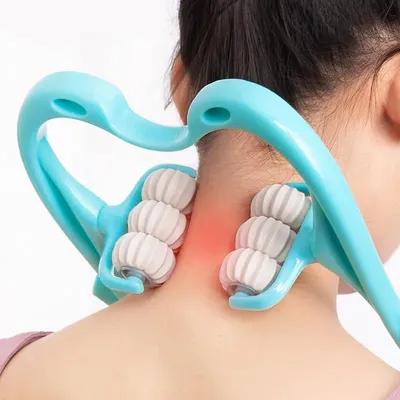 Neck Massager Handheld Shoulder Aids With Ball Shiatsu Deep Muscle Relaxation Massage Pain Relief Neck Massager Handheld Shoulder Aids With Ball Shiatsu Deep Muscle Relaxation Massage Pain Relief