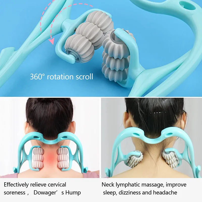 Neck Massager Handheld Shoulder Aids With Ball Shiatsu Deep Muscle Relaxation Massage Pain Relief Neck Massager Handheld Shoulder Aids With Ball Shiatsu Deep Muscle Relaxation Massage Pain Relief