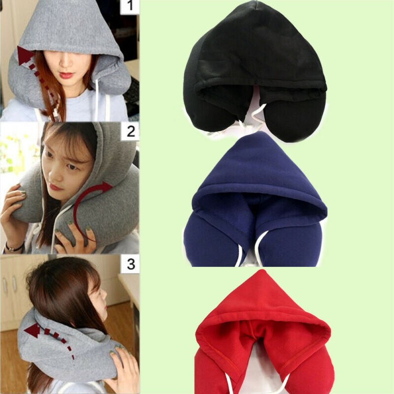 Neck Pillow Hoodie Travel Pillow