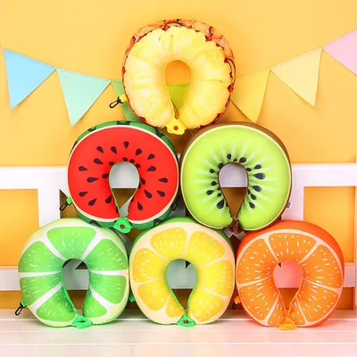 Neck Rest Pillow With Fruit Pattern