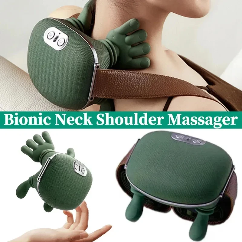 Neck Shoulder Massager Deep Tissue Shiatsu Back Cervical Massage Machine Bionic Electric Neck Shoulder Massager Deep Tissue Shiatsu Back Cervical Massage Machine Bionic Electric