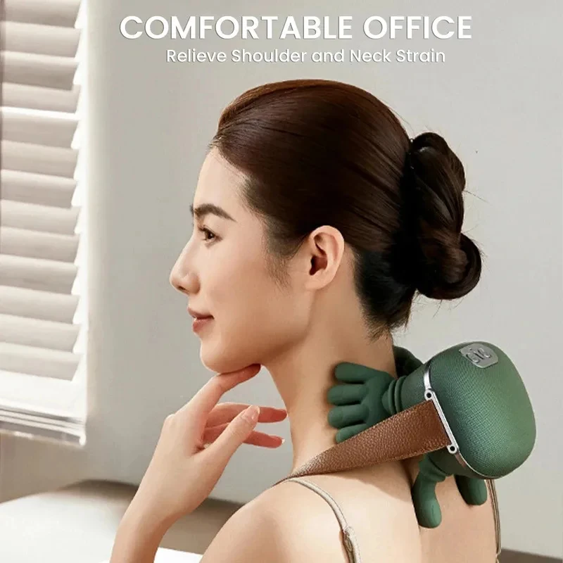 Neck Shoulder Massager Deep Tissue Shiatsu Back Cervical Massage Machine Bionic Electric Neck Shoulder Massager Deep Tissue Shiatsu Back Cervical Massage Machine Bionic Electric