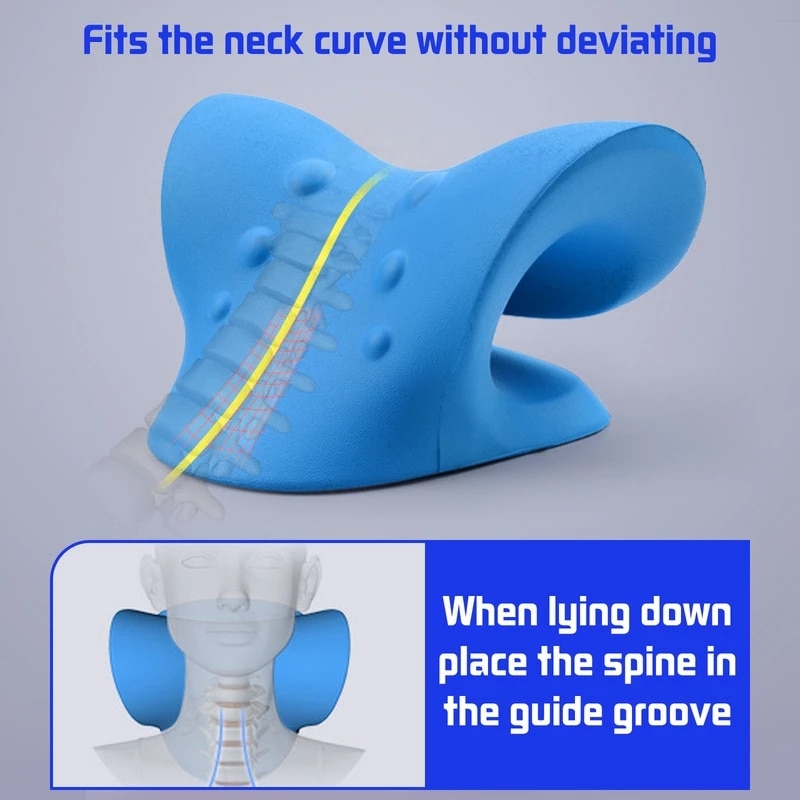 Neck Shoulder Stretcher Relaxer Cervical Chiropractic Traction Device Pillow for Pain Relief Cervical Spine Alignment Neck Shoulder Stretcher Relaxer Cervical Chiropractic Traction Device Pillow for Pain Relief Cervical Spine Alignment