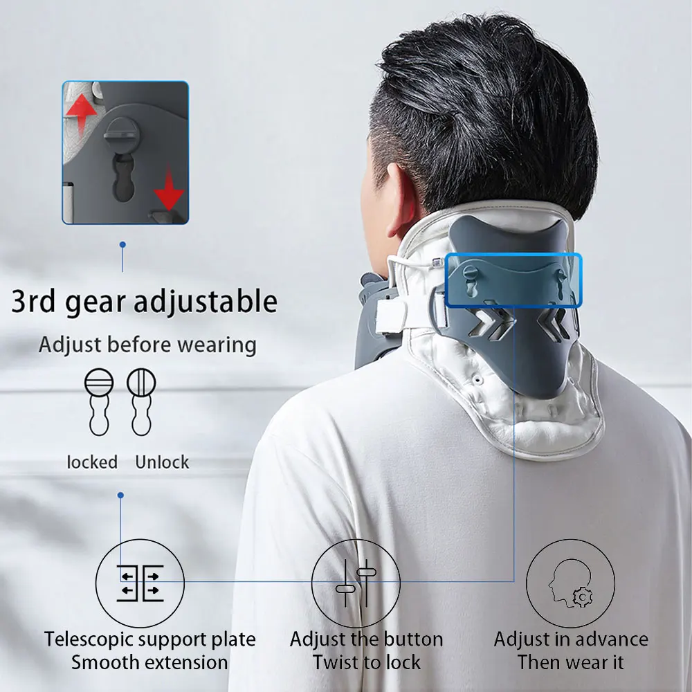 Neck Stretcher Cervical Traction Device Inflatable Cervical Vertebra Tractor Posture Corrector Cervical Collar Stretch