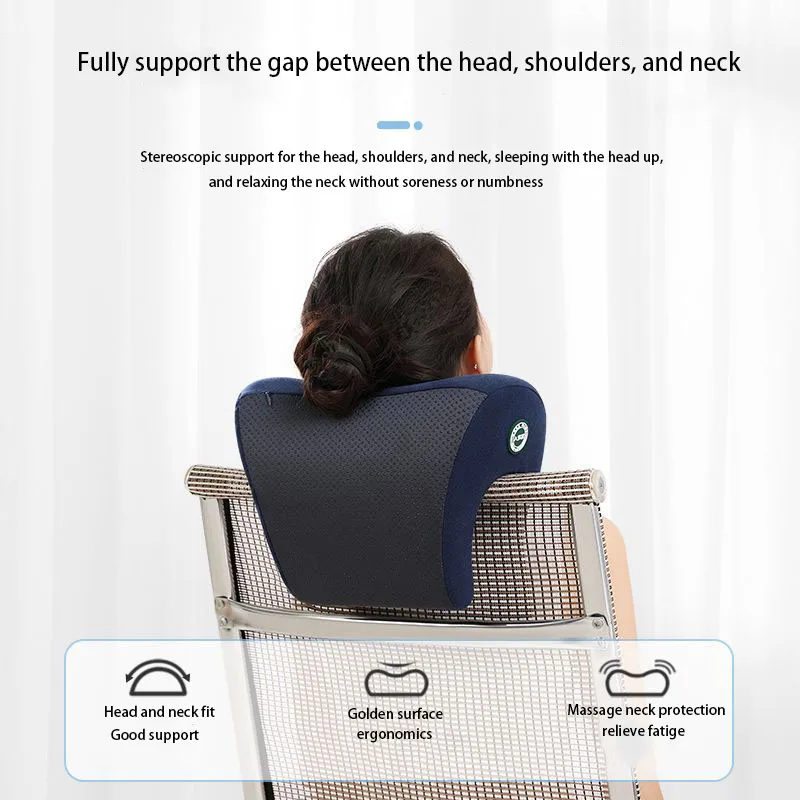 Neck Support Office Rest Lunch Break Orthopedic Student Desk Sleeping Memory Foam Nap Pillow For Travel Headrest