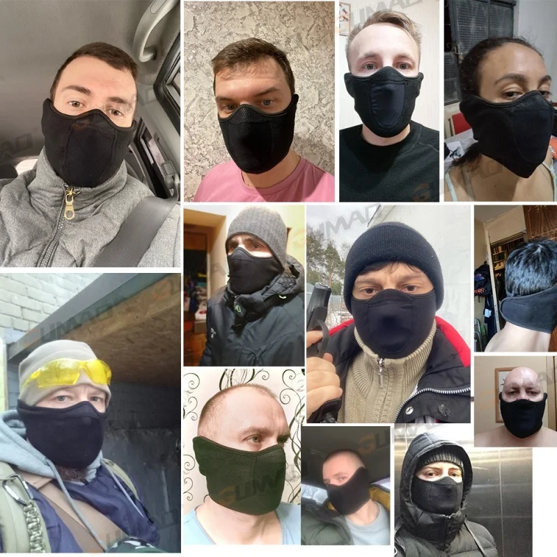 Neck Warm Scarf Windproof Ear Mask Ski Riding Mask Sports Ski Hiking Warm Half Mask For Men And Women Winter Outdoor