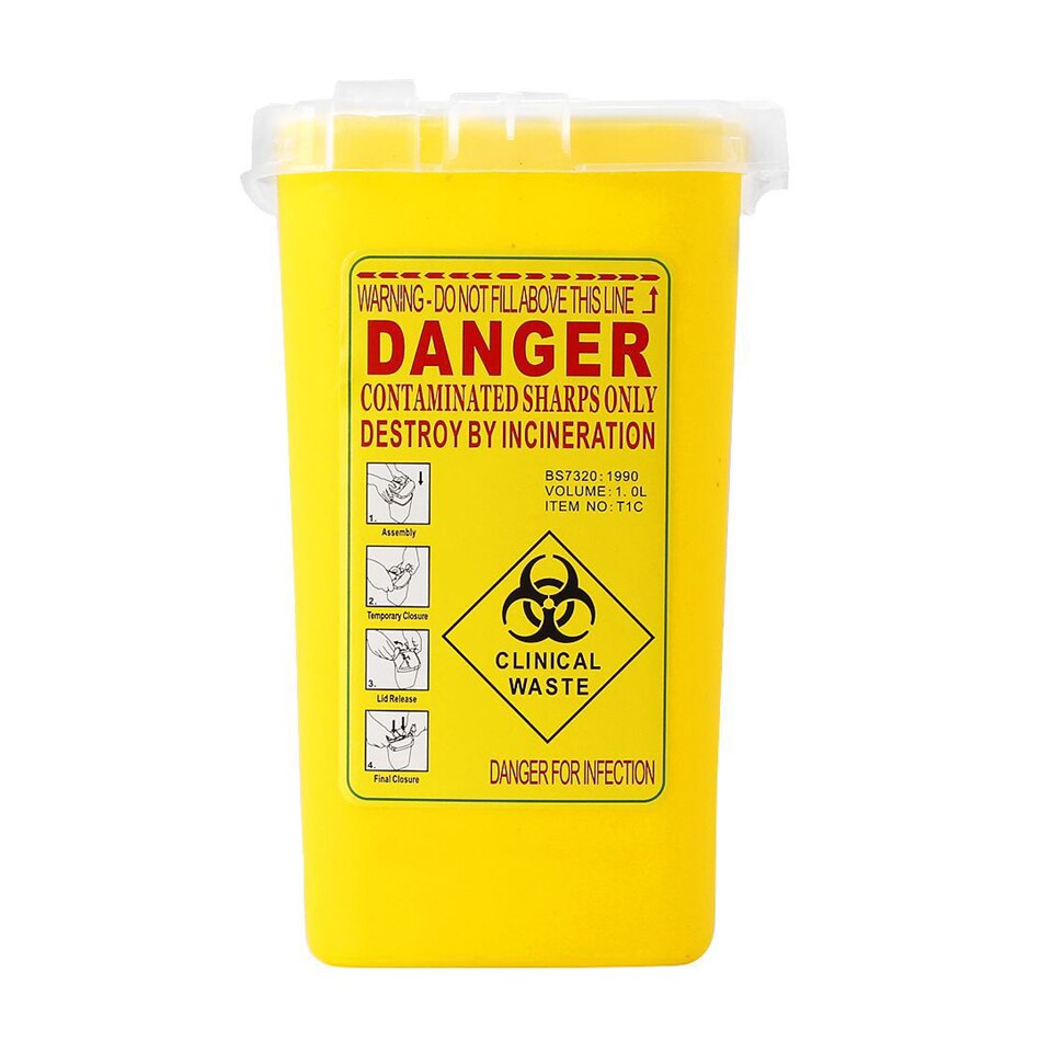 Needle Disposal Box 1L Capacity Needle Disposal Box 1L Capacity