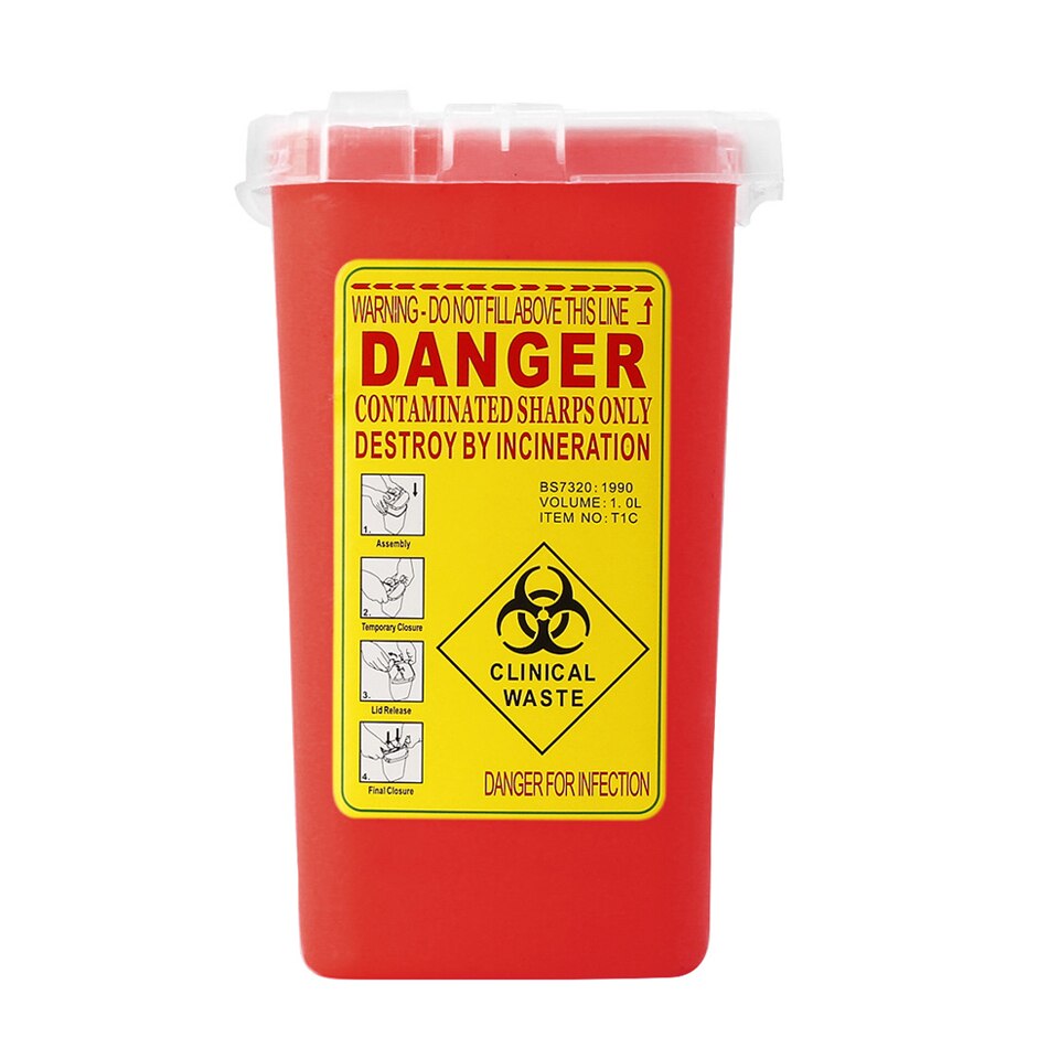 Needle Disposal Box 1L Capacity Needle Disposal Box 1L Capacity