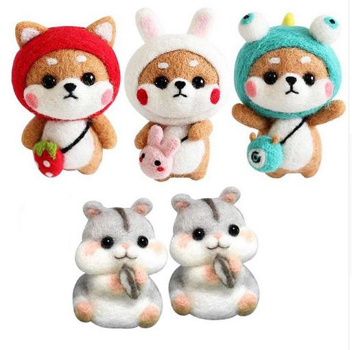 Needle Felting Wool Roving DIY Set Needle Felting Wool Roving DIY Set