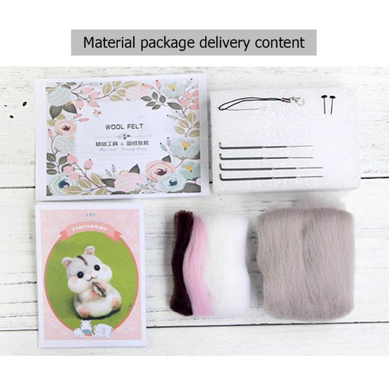 Needle Felting Wool Roving DIY Set Needle Felting Wool Roving DIY Set