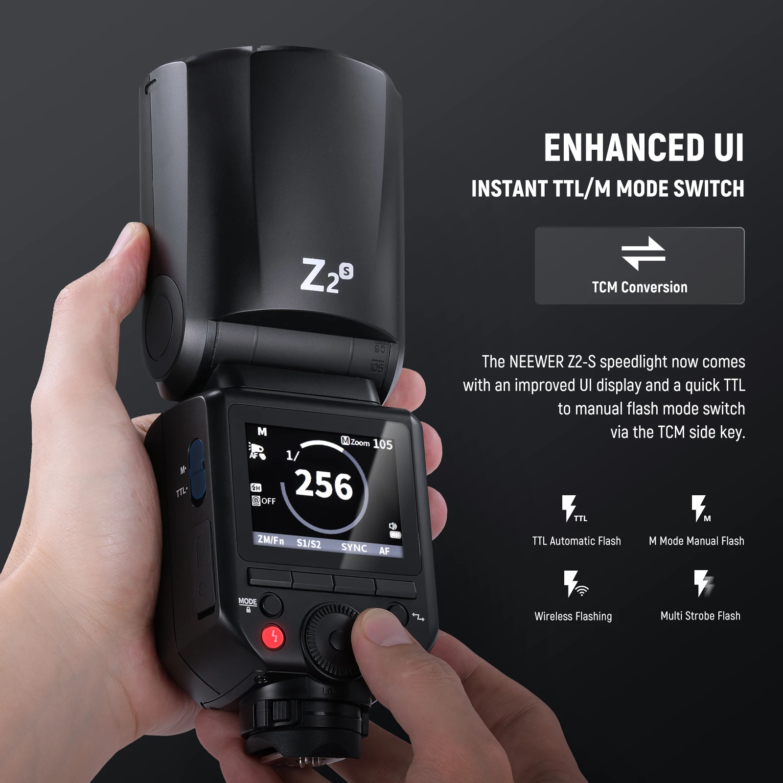 NEEWER Z2-S 2.4G TTL Round Head Flash Speedlite Compatible with Sony Cameras NEEWER Z2-S 2.4G TTL Round Head Flash Speedlite Compatible with Sony Cameras