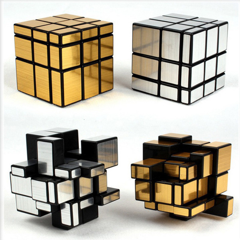 Neo Magic Mirror Cube Gold Silver Professional Speed Cubes Puzzles Speedcube Educational Toys