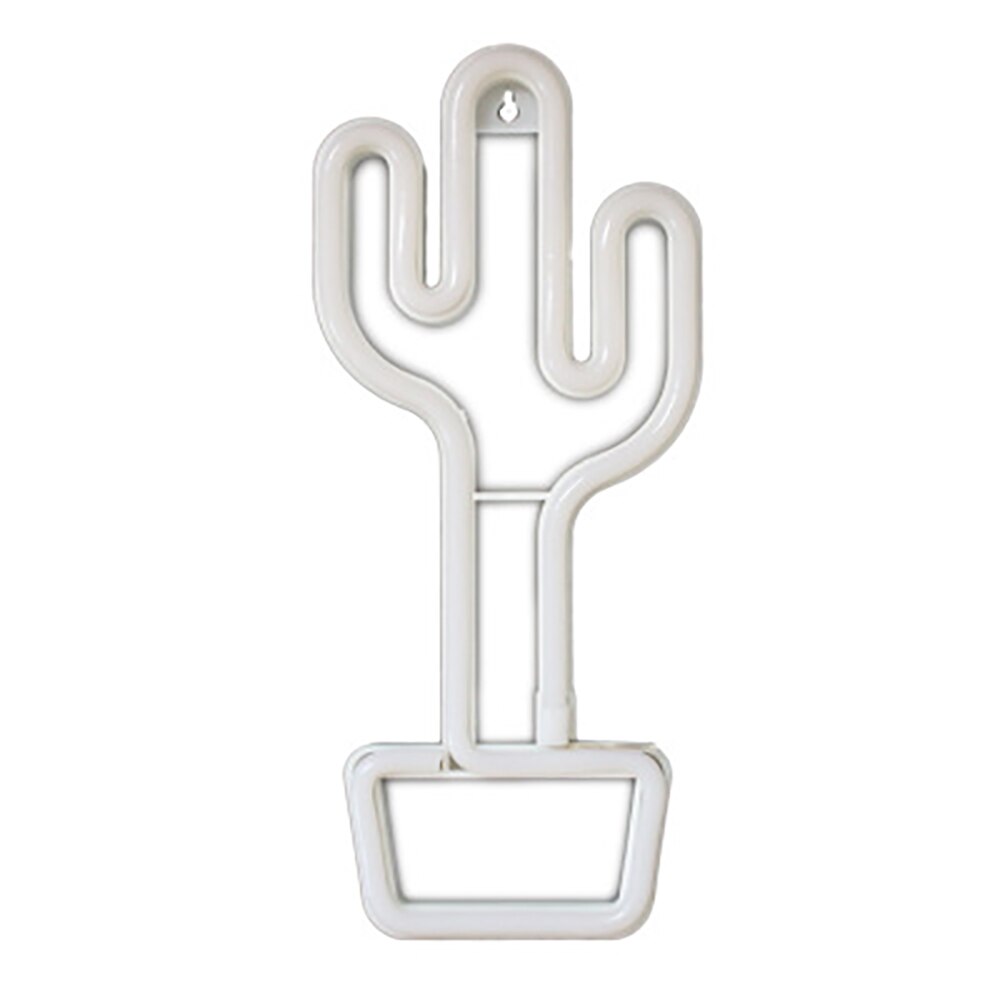 Neon LED Cactus Night Light