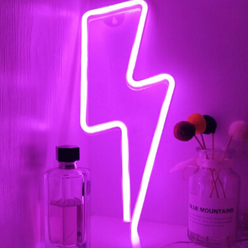 Neon Lightning Bolt LED Decor Light Neon Lightning Bolt LED Decor Light