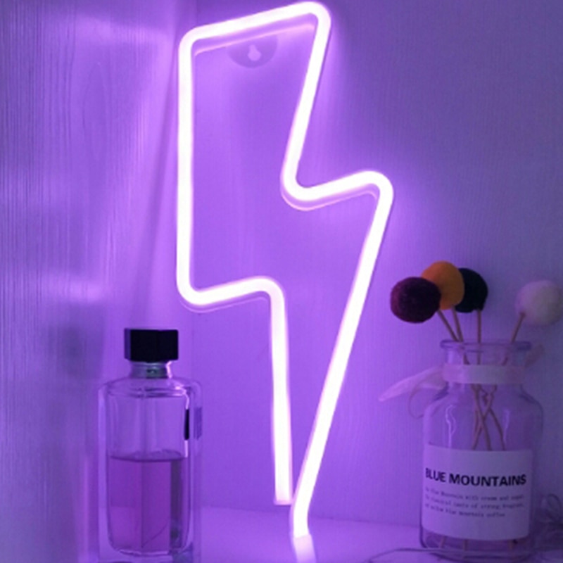 Neon Lightning Bolt LED Decor Light Neon Lightning Bolt LED Decor Light
