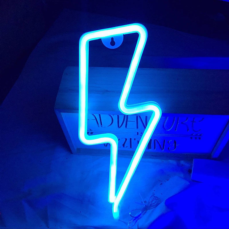 Neon Lightning Bolt LED Decor Light Neon Lightning Bolt LED Decor Light