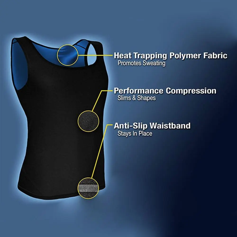 Neoprene Sweat Sauna Vest Waist Trainer Slimming Body Shapers Vest Shapewear Corset Gym Underwear Fat Burn Tank Top