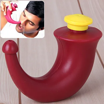 Neti Pot Nose Wash Nasal Irrigation Sinus Cleaner Yoga Cleanser Washing Netti Rinse Kit Rinsing Machine Cleaning Adult