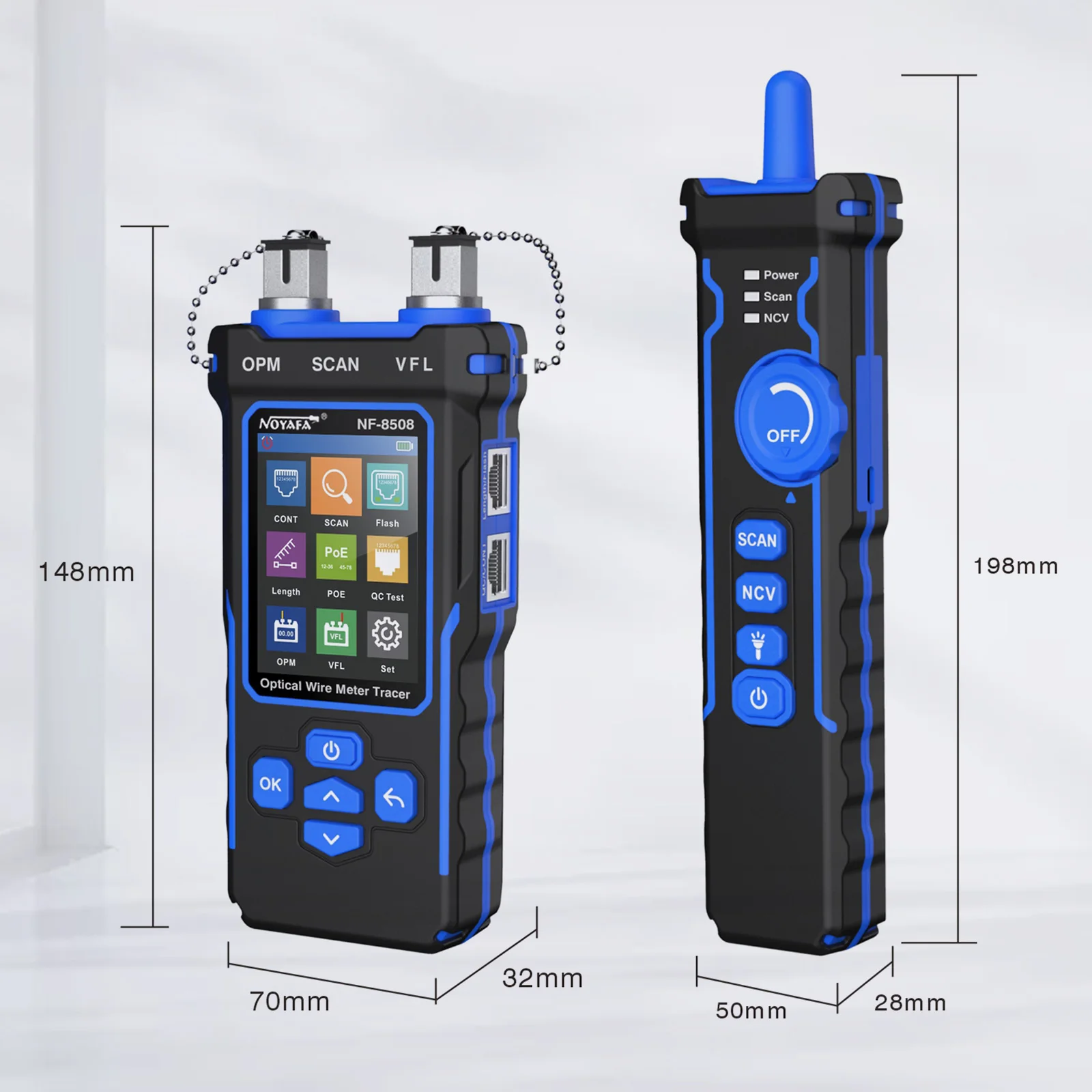 Network Cable Tester Optical Wire Meter Tracer LCD Digital Rechargeable Network Line Finder Wire PoE Checker Network Cable Tester Optical Wire Meter Tracer LCD Digital Rechargeable Network Line Finder Wire PoE Checker