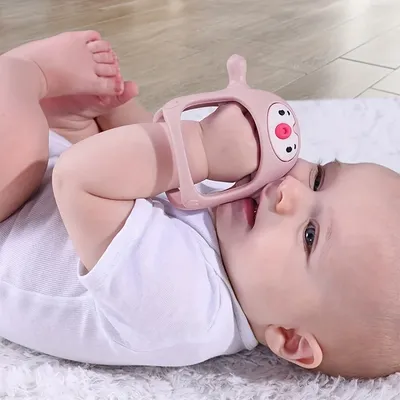 Never Drop Silicone Teething Toys for Babies Infant Hand Teether Pacifiers Breastfeeding Babies Teethers Toy For New