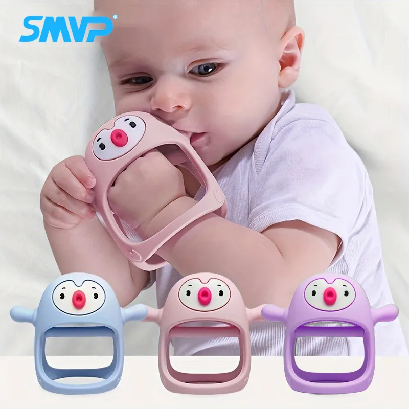 Never Drop Silicone Teething Toys for Babies Infant Hand Teether Pacifiers Breastfeeding Babies Teethers Toy For New