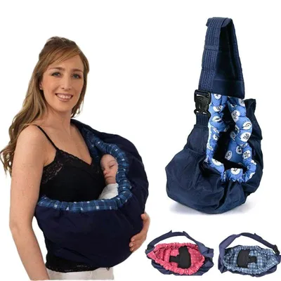 Newborn Baby Carrier Swaddle Sling Infant Nursing Papoose Pouch Front Carry Wrap Pure Cotton Breastfeed Feeding Carry