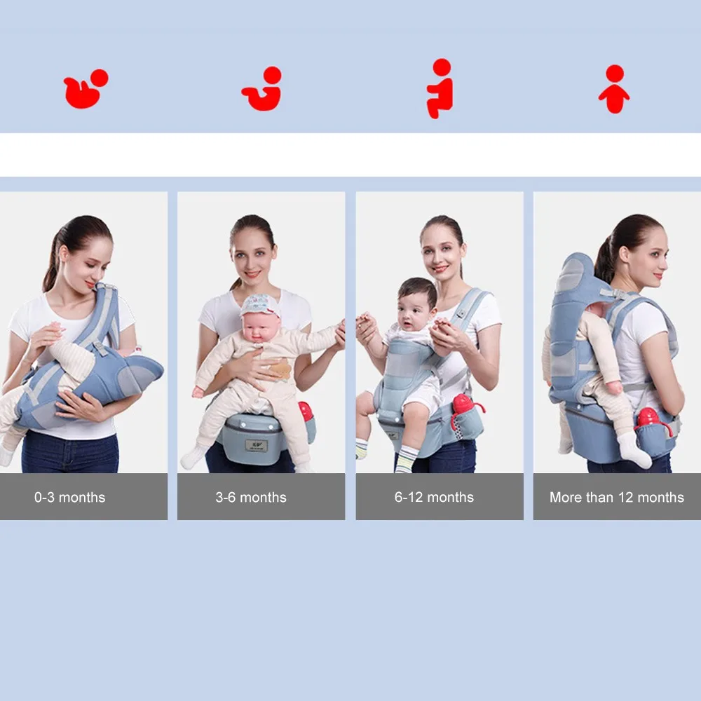 Newborn Ergonomic Baby Carrier Backpack Infant Baby Hipseat Carrier Front Facing Ergonomic Kangaroo Baby Wrap Sling Newborn Ergonomic Baby Carrier Backpack Infant Baby Hipseat Carrier Front Facing Ergonomic Kangaroo Baby Wrap Sling