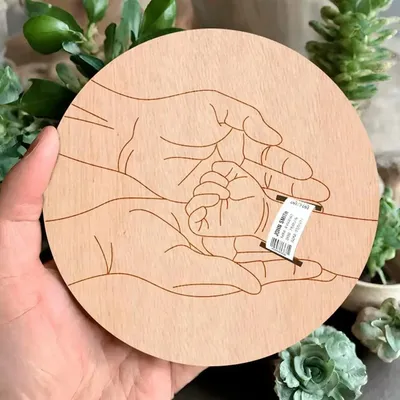 Newborn Hospital Engraved Keepsake Holder Personalized Baby Gift Memorial Pregnancy Wristband for Mother's Day