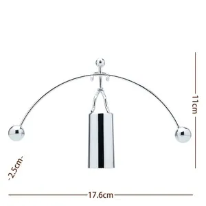 Newton Pendulum Ball Men Iron Man Cradle Creative Balance Crafts Tumbler Kids Desk Toy Metal Home Decoration Accessories